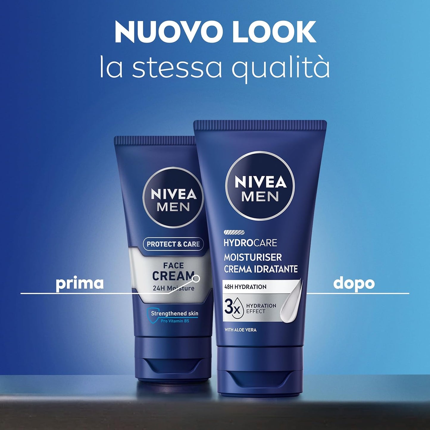 NIVEA MEN Crema Viso Idratante 24h 75ml – Aloe Vera & Pro-Vitamina B5 – Protezione UVA/UVB Anti-Invecchiamento per Pelle Secca