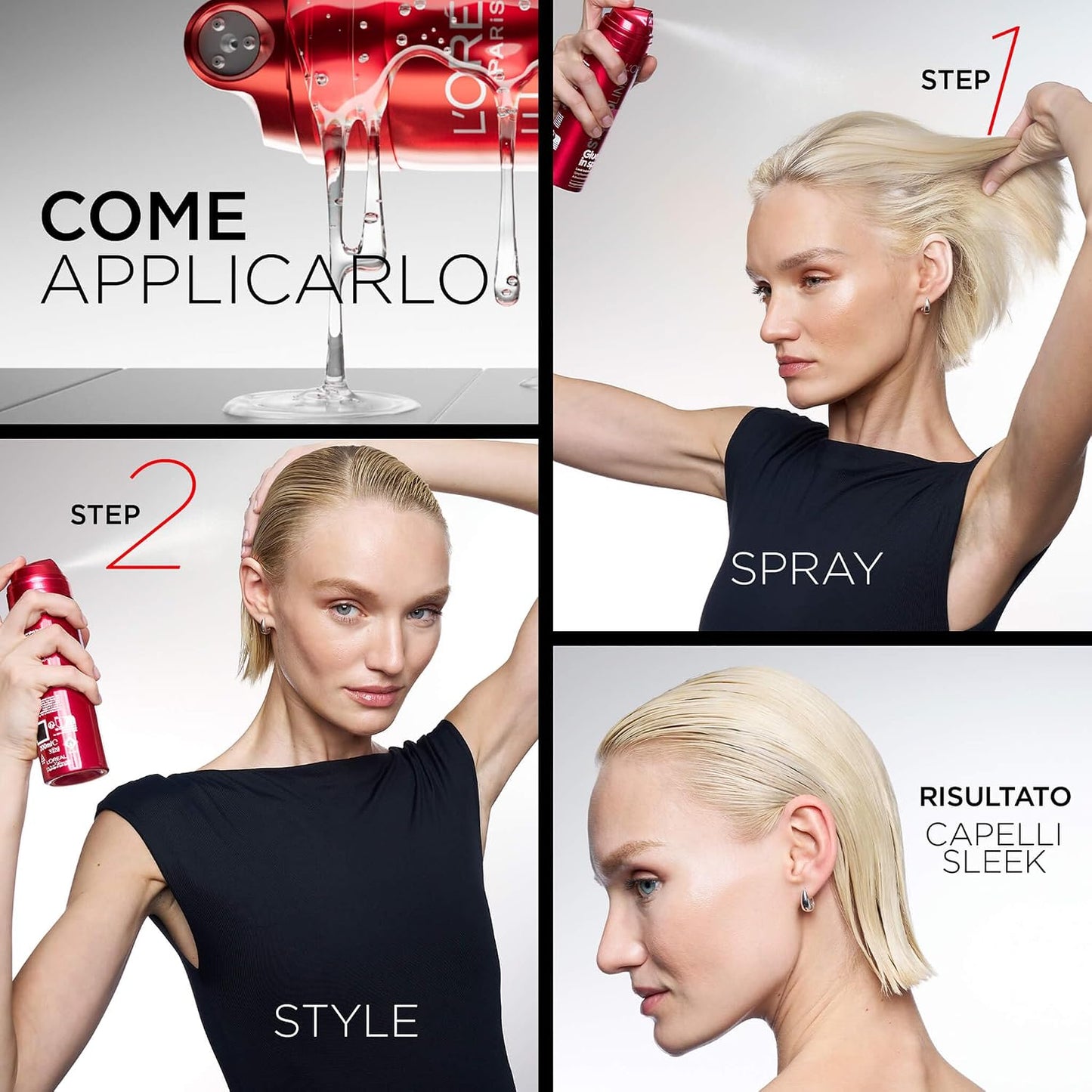 L'Oréal Paris Studio Line Glue in Spray 200 ml | Fissaggio Estremo 9/10 – Tenuta fino a 100H