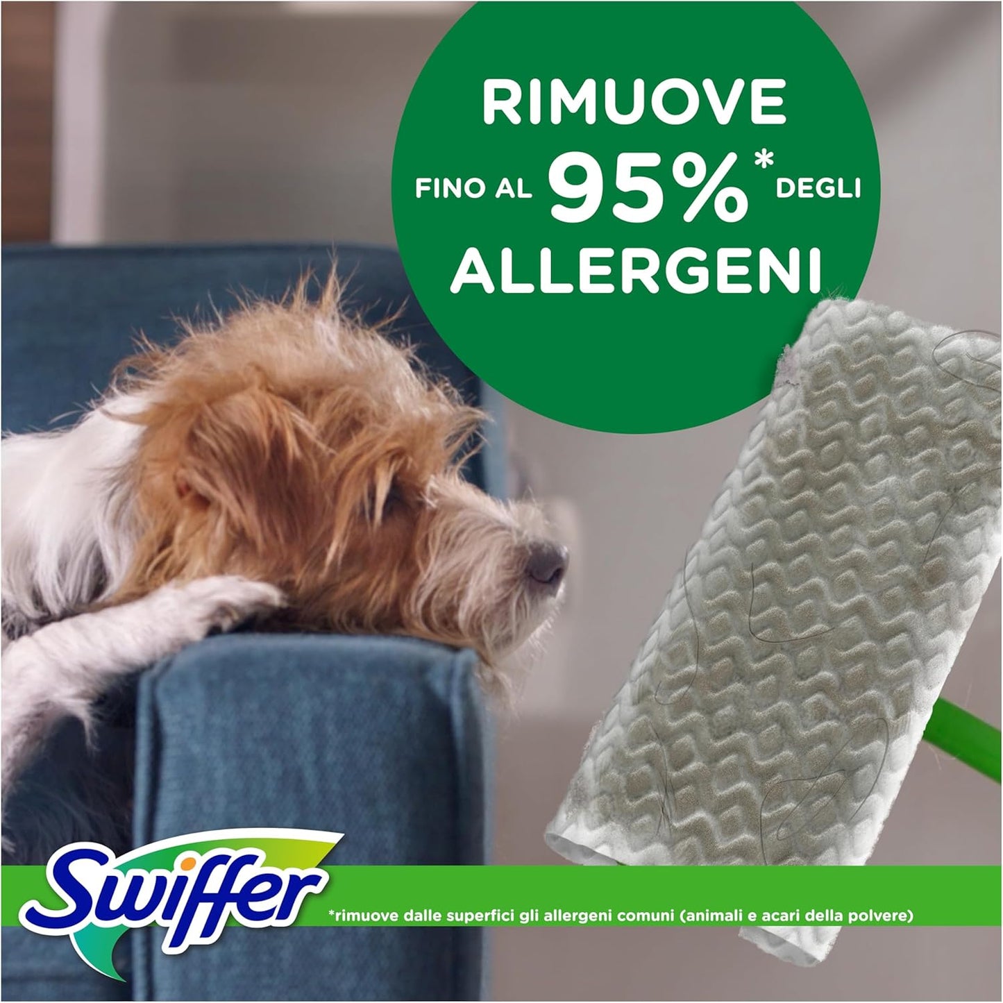 Swiffer Panni Cattura Polvere per Legno con Cera d'Api Trama 3D – Nutre il Parquet e Blocca la Polvere negli Spazi Interdentali delle Venature