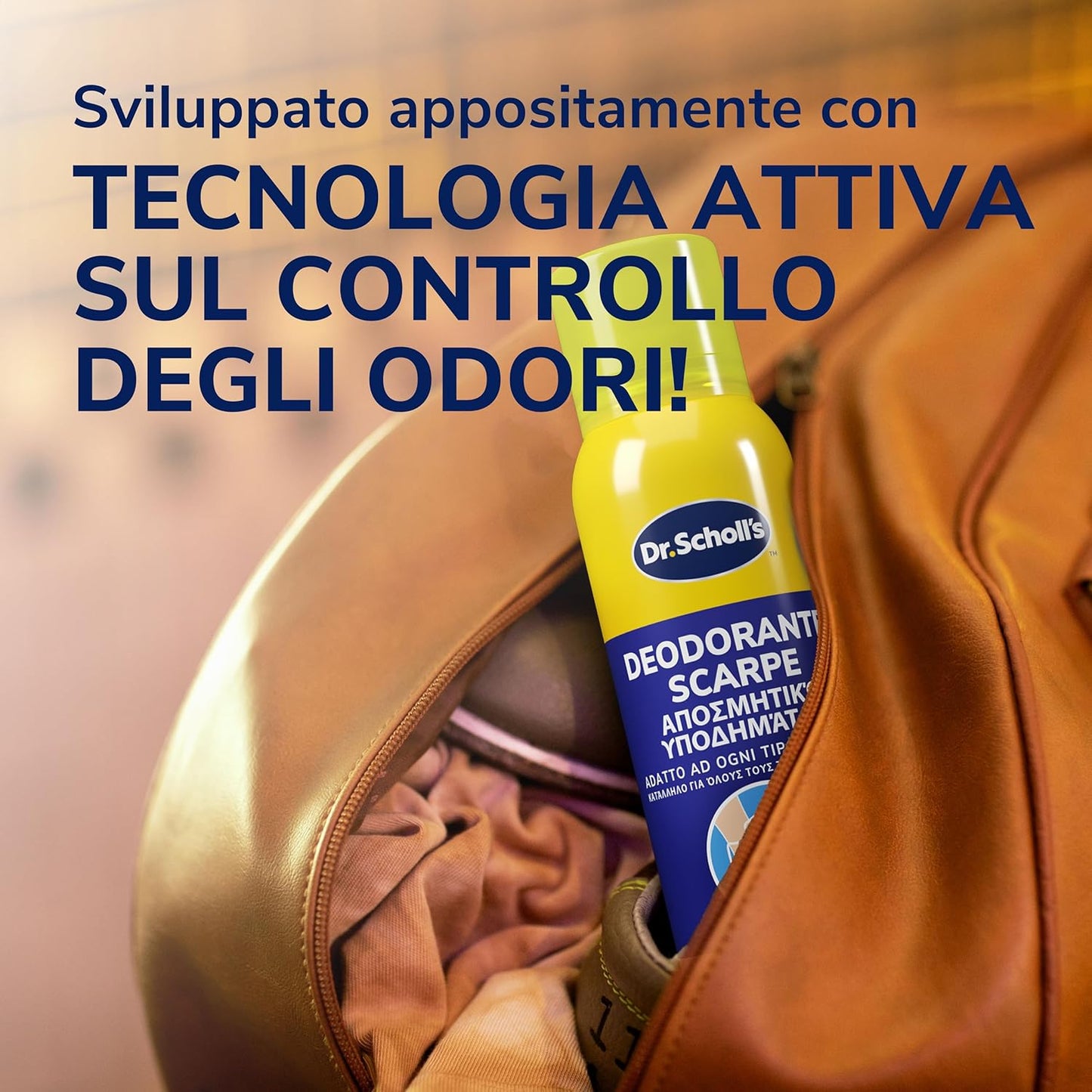 Scholl ExpertCare Fresh Step Deodorante Spray Scarpe 150 ml | Tecnologia Attiva Neutralizza Odori | Protezione 48 Ore & Igienizzante | Non Lascia Residui | Per Tutti i Tipi di Calzature