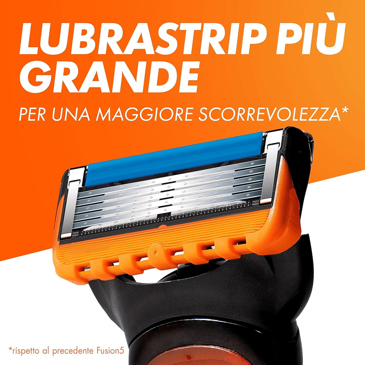 Gillette Fusion5 Ricambi Rasoio 6 Pezzi | Pack XXL | 5 Lame Anti-Attrito con Lama di Precisione | Fino a 8 Mesi di Rasatura | Made in Germany