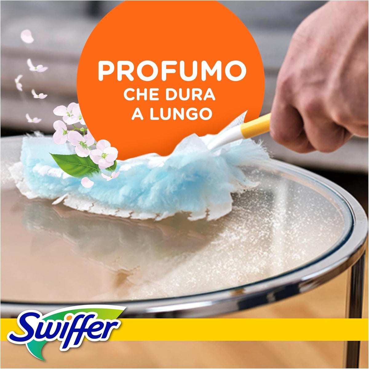 Swiffer Duster Kit Catturapolvere 1 Manico + 3 Piumini Ricarica Fibre Elettrostatiche – Soluzione Anti-Allergeni Casa e Auto