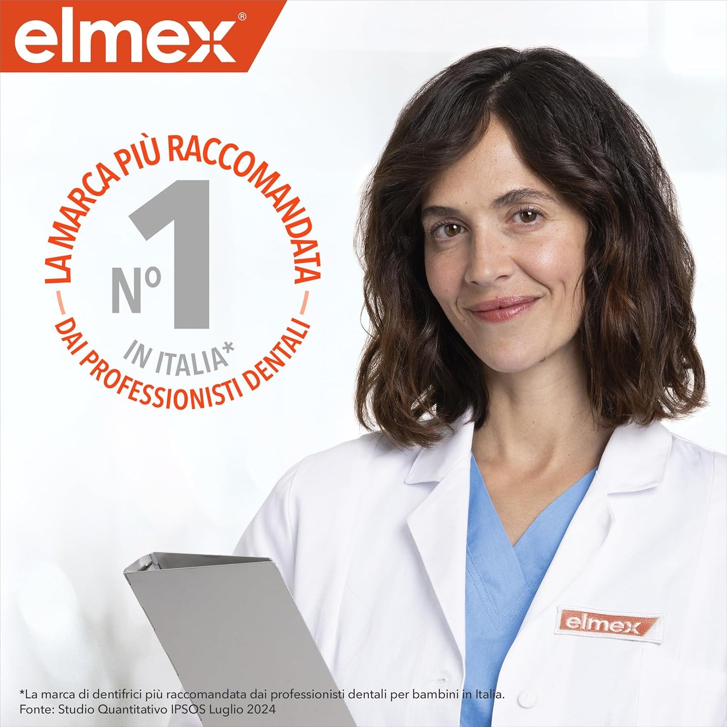 ELMEX Junior Dentifricio 6-12 Anni 75ml – Protezione Carie e Rinforzo dello Smalto per Denti Permanenti con Tecnologia Neo-Aminex e Fluoro 1450 ppm
