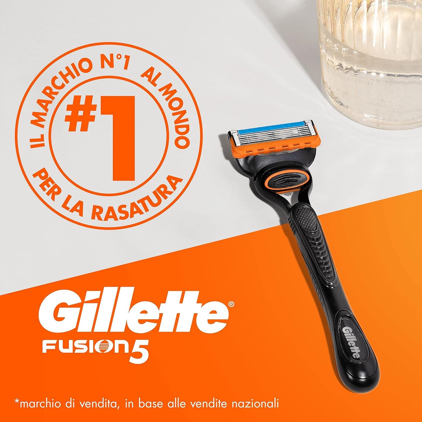 Gillette Fusion5 Ricambi Rasoio 6 Pezzi | Pack XXL | 5 Lame Anti-Attrito con Lama di Precisione | Fino a 8 Mesi di Rasatura | Made in Germany