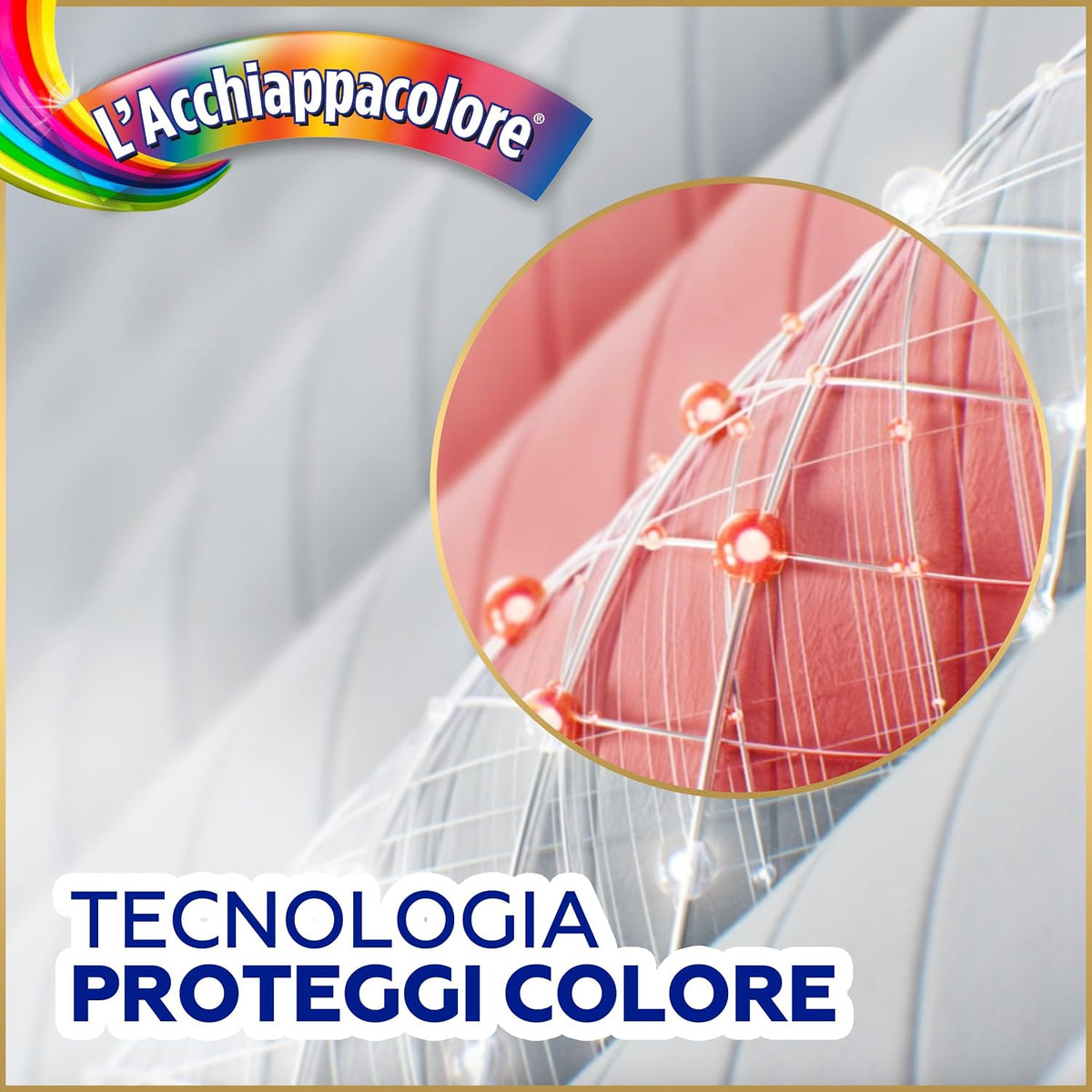Grey Acchiappacolore Massima Protezione | 22 Fogli (20+2 Omaggio) | Tecnologia Calamita Anti-Trasferimento | 100% Fibre Naturali e Biodegradabili