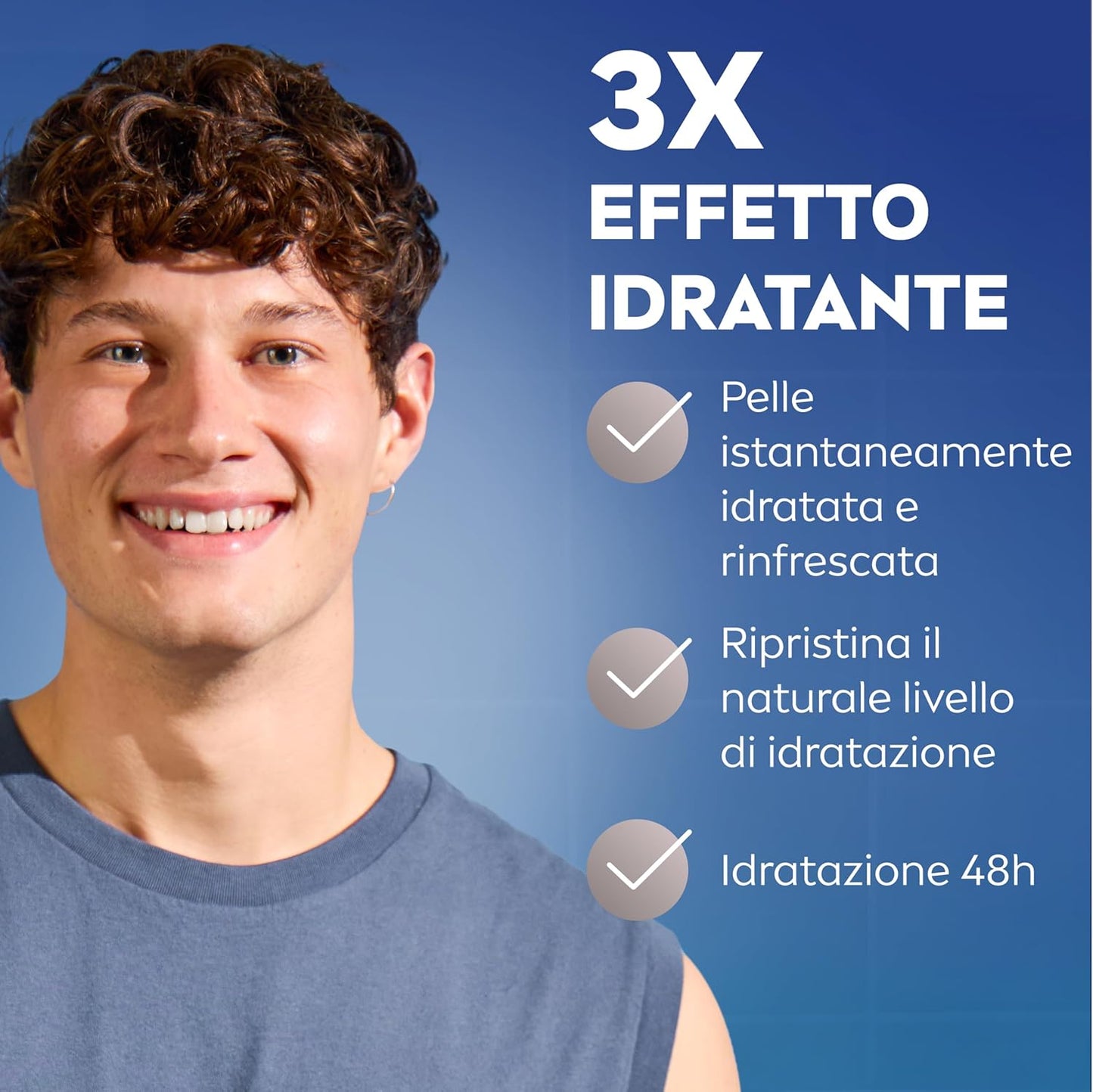 NIVEA MEN Crema Viso Idratante 24h 75ml – Aloe Vera & Pro-Vitamina B5 – Protezione UVA/UVB Anti-Invecchiamento per Pelle Secca