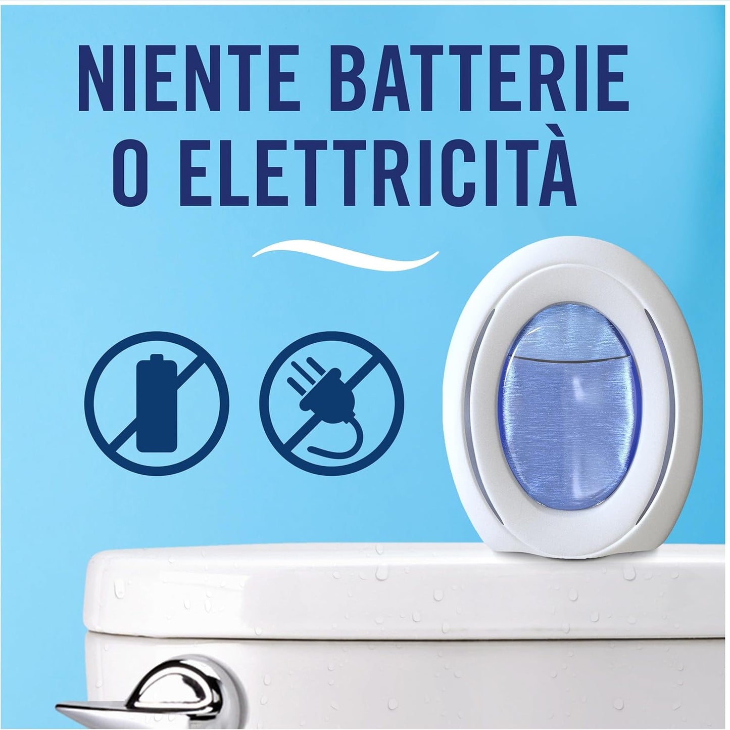 Ambi Pur Bagno Profumatore 2-in-1 (Non Elettrico) - Tecnologia Odour Clear, Elimina & Previene Odori, Fino a 45 Giorni