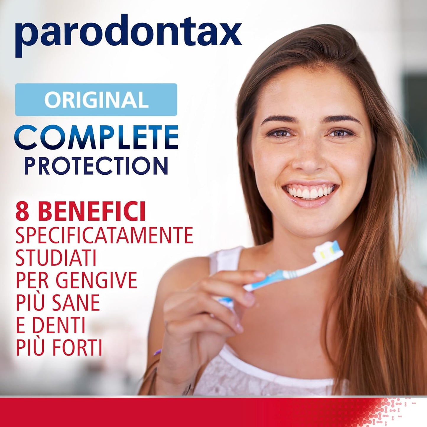 Parodontax Complete Protection Original 75 ml – Dentifricio 8 Benefici in 1 – Anti-Sanguinamento Gengivale e Rinforzo Smalto