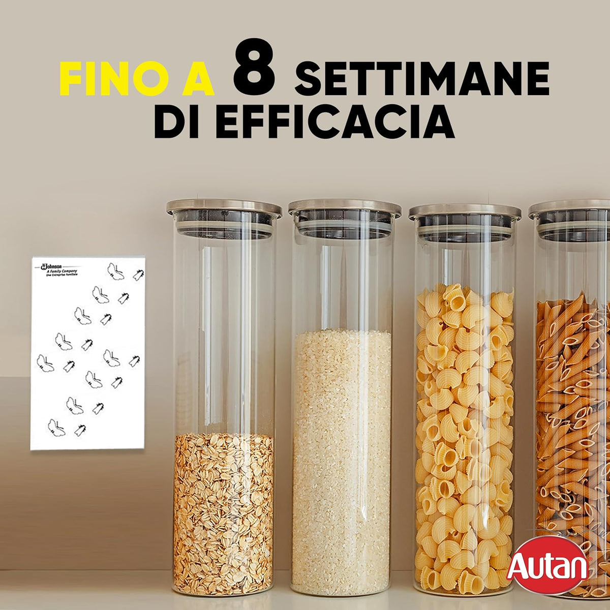 Autan Trappole Antitarme Alimentari | 2 Unità | Inodore e Senza Insetticidi | Protezione 8 Settimane | Monitoraggio Farfalline del Cibo
