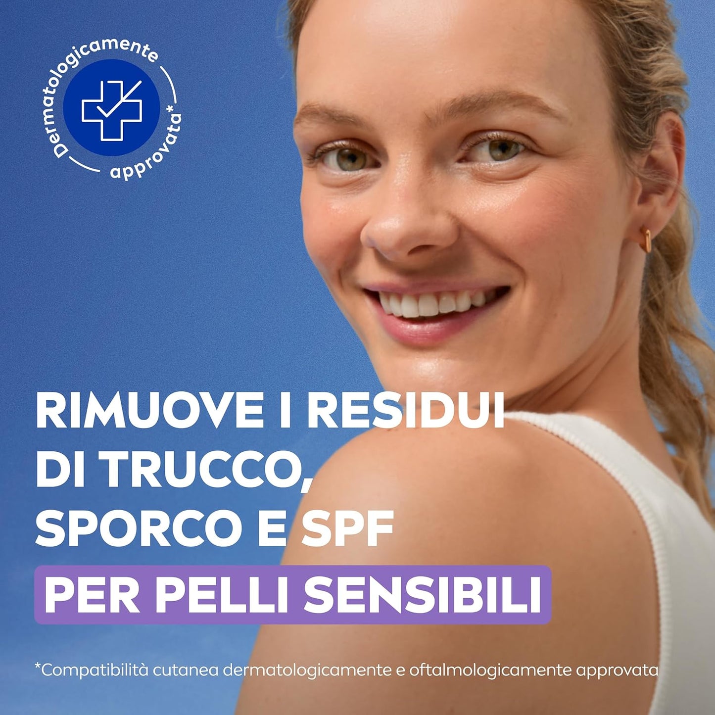 NIVEA Salviettine Struccanti Delicate 25 Pezzi | Viso, Occhi e Labbra | Per Trucco Waterproof e SPF | Con Liquirizia e Pantenolo | 0% Alcol e Profumo
