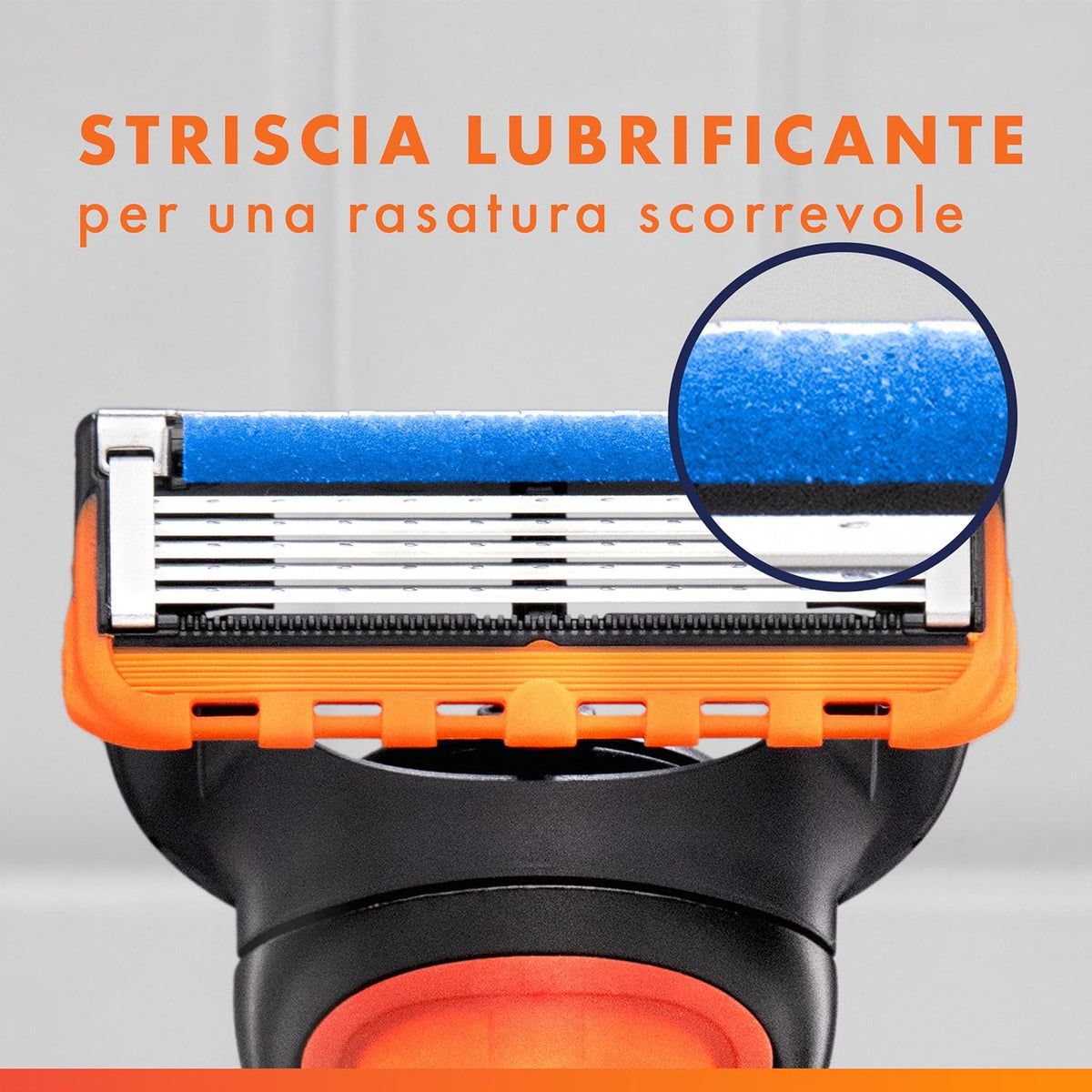 Gillette Fusion5 Lamette di Ricambio Rasoio Uomo Pacco Risparmio 9 Testine – 5 Lame Anti-Attrito e Rifinitore di Precisione