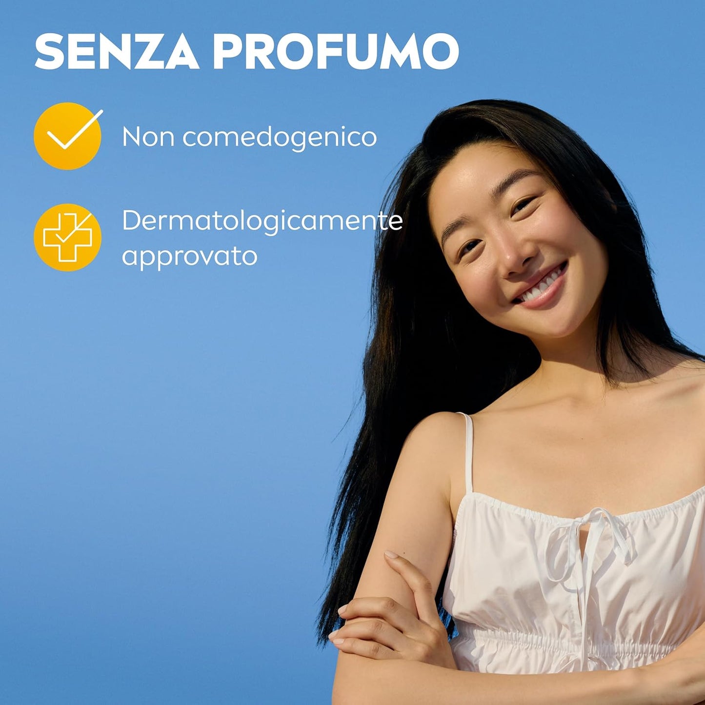 NIVEA SUN Siero Viso 2in1 Breathable UV Specialist SPF50+ 30ml – Primer Viso Invisibile all'Acido Ialuronico IDRO-FLUIDO