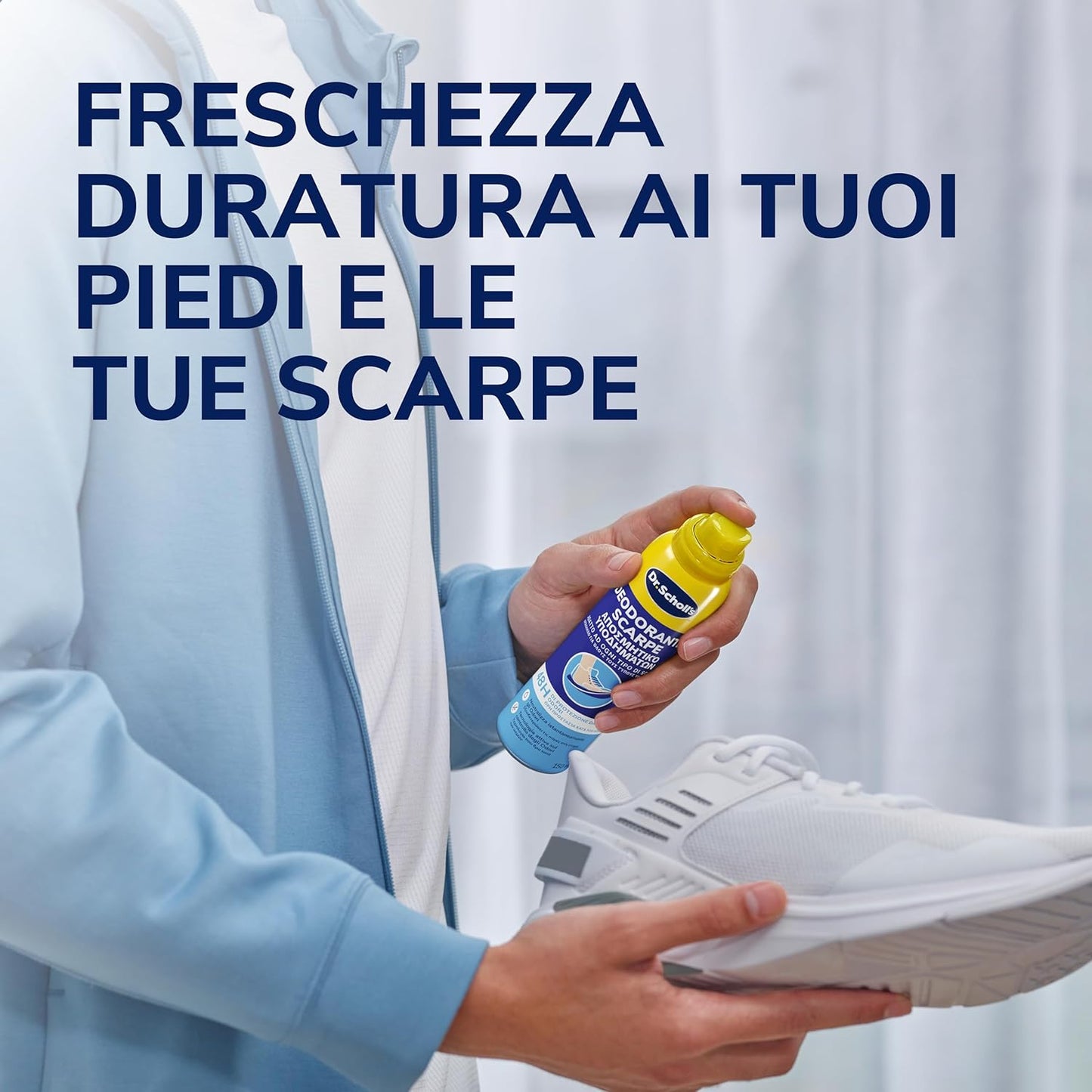 Scholl ExpertCare Fresh Step Deodorante Spray Scarpe 150 ml | Tecnologia Attiva Neutralizza Odori | Protezione 48 Ore & Igienizzante | Non Lascia Residui | Per Tutti i Tipi di Calzature