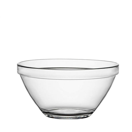 Bormioli Insalatiera Pompei – Vetro Temperato Impilabile – Ø17, Ø23, Ø26 cm