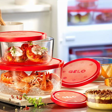 Bormioli Rocco Gelo Box Set 4 Contenitori in Vetro con Coperchio – La Soluzione Definitiva per la Conservazione degli Alimenti