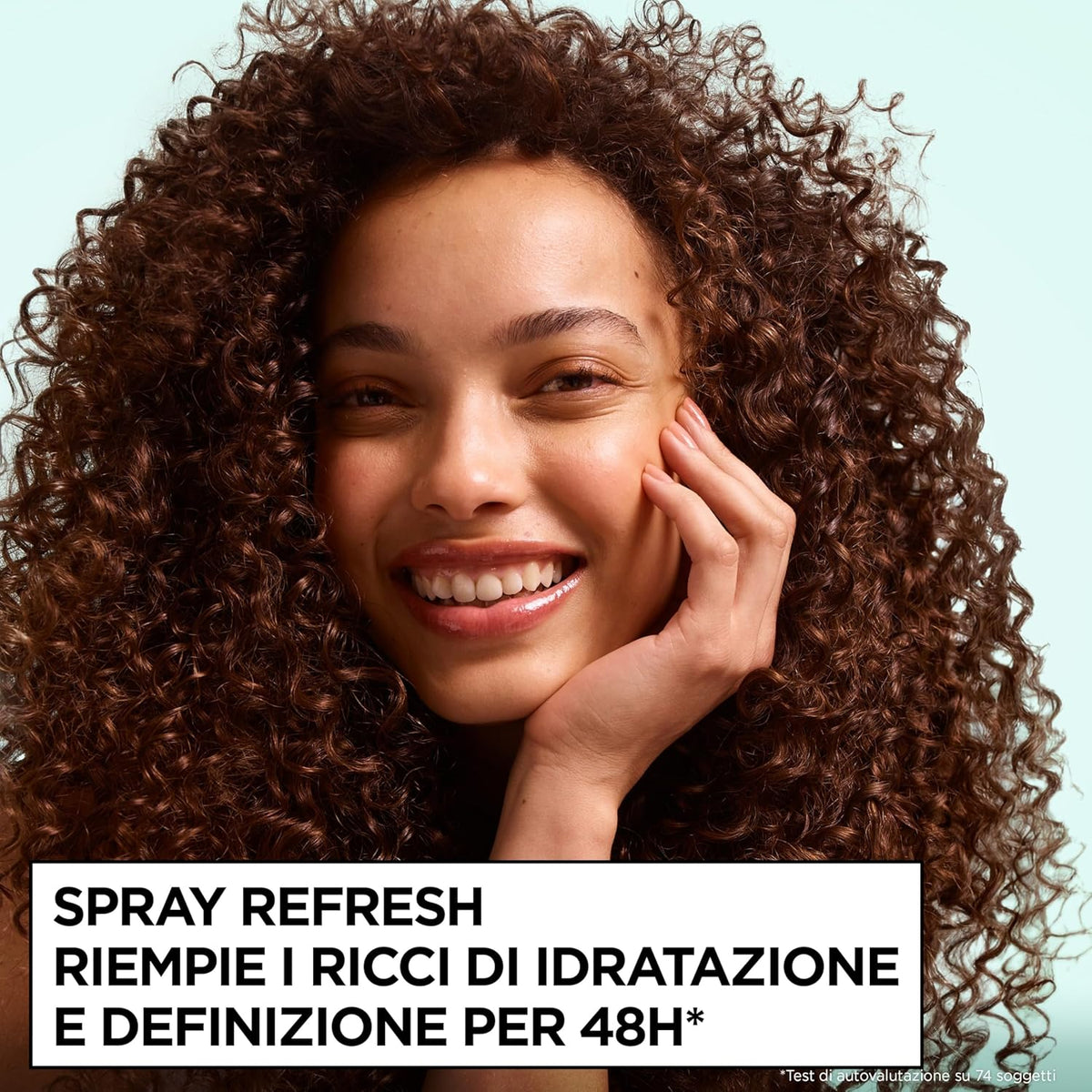 Fructis Metodo Ricci Spray Idratante (150ml) | Con Acido Ialuronico & Burro di Karité | Ravviva Ricci Senza Risciacquo | Zero Siliconi
