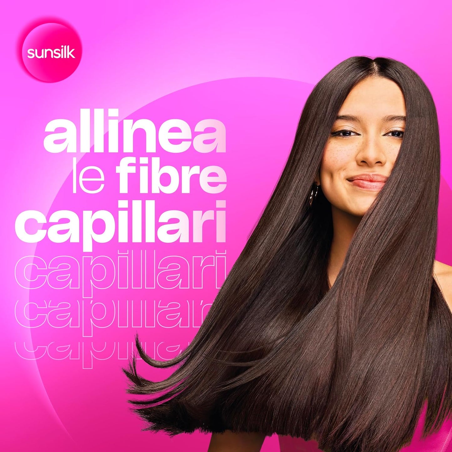 Sunsilk Liscio Perfetto Shampoo 250ml – Liss-Align Complex con Biotina, Olio di Argan e Vitamina C per Capelli Disciplinati e Anti-Crespo