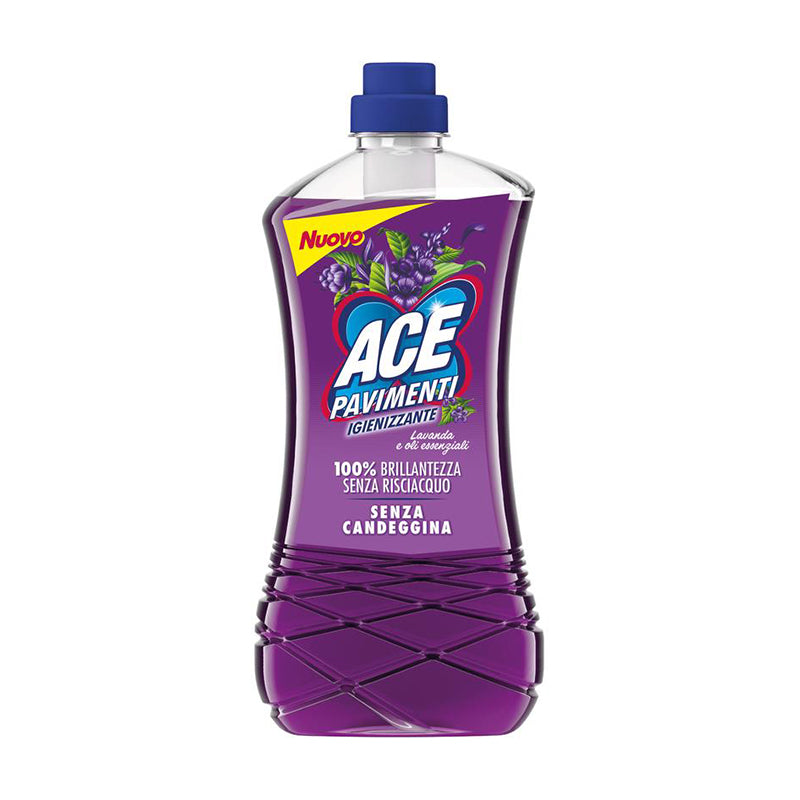 ACE Pavimenti Igienizzante 1 Litro | Formula Senza Candeggina | Pulizia Profonda Anti-Aloni | 4 Varianti: Profumate e Disinfettante PMC