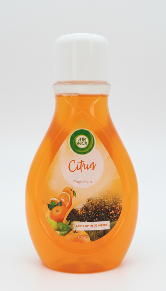 Air Wick Filtrattivo Citrus Fresh n Up 375ml – Deodorante per Ambienti con Filtro Regolabile – Neutralizza Odori e Profuma fino a 8 Settimane – Freschezza Agrumata