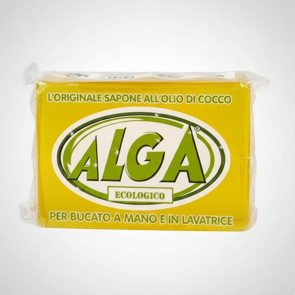 Alga Sapone Bucato Ecologico | Sapone Potassico Vegetale all'Olio di Cocco | 100% Biodegradabile | 400g