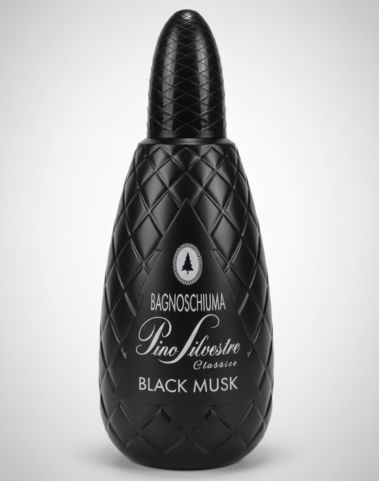 Pino Silvestre Bagnoschiuma 1 Litro Maxi Formato | 4 Fragranze: Argan, Latte, Muschio Bianco, Black Musk | Pelle Morbida e Idratata | Formato Famiglia