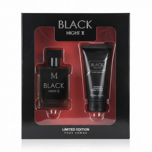 Mirage Brands ILLUSION BLACK NIGHT II Set Regalo LIMITED EDITION Pour Homme – EDT 50ml + Shower Gel 50ml