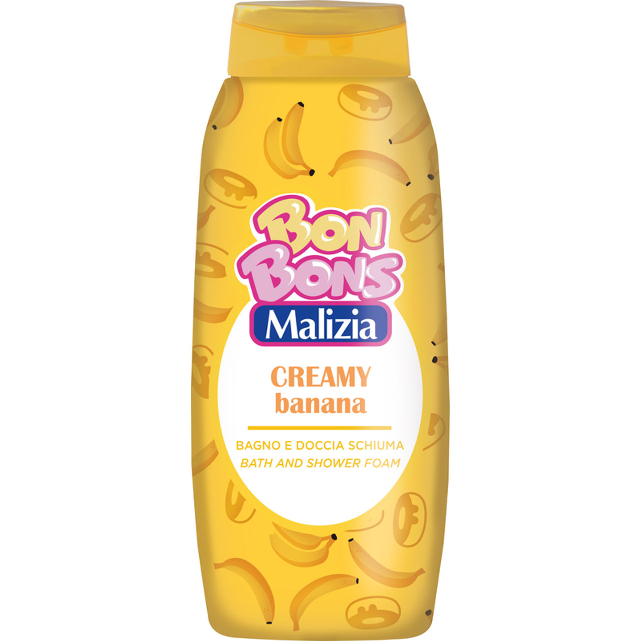 Bon Bons! by Malizia Bagnoschiuma 500ml | Profumi Pop & Golosi | Sweet Candy, Banana, Cupcake, Coconut | Pelle Morbida e Good Vibes