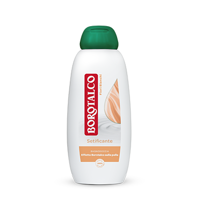 Borotalco Bagnodoccia 450ml | Effetto Vellutato sulla Pelle | Formula a pH Fisiologico e Flacone 100% Riciclato