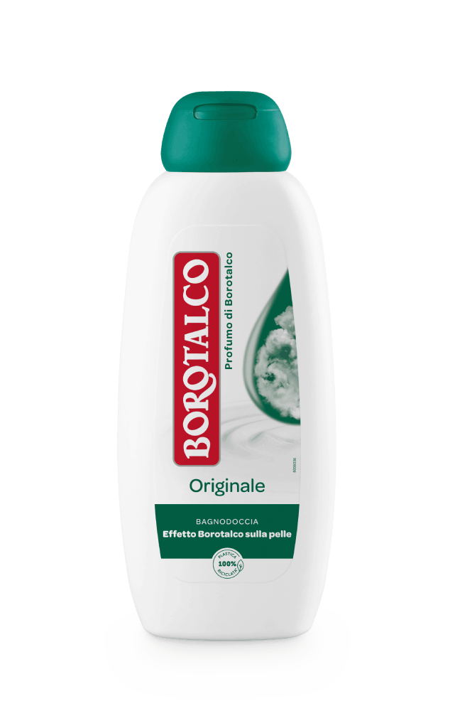 Borotalco Bagnodoccia 450ml | Effetto Vellutato sulla Pelle | Formula a pH Fisiologico e Flacone 100% Riciclato