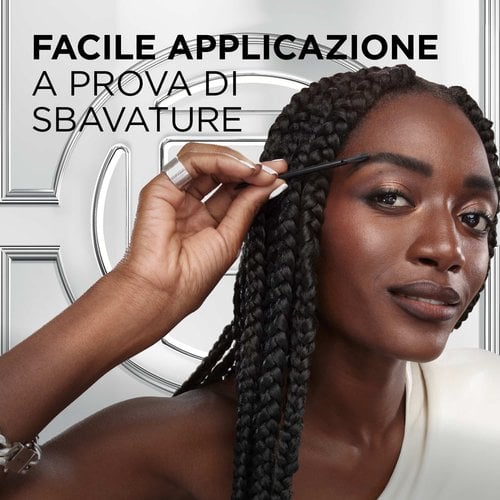 L'Oréal Paris Brow Color Tinta Semipermanente per Sopracciglia Senza Ammoniaca – Risultato Naturale, Copertura Sopracciglia Bianche e Durata Fino a 5 Settimane