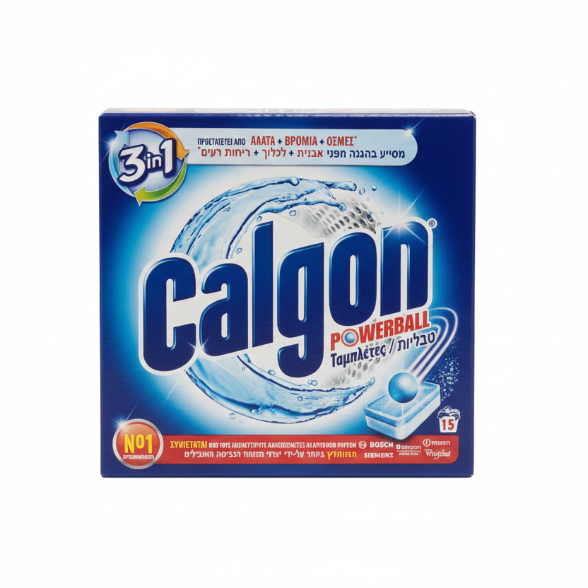 Calgon Powerball Tabs 3in1 Anticalcare Lavatrice | Confezione da 15 Pastiglie | Azione Tripla Protezione: Anti-Calcare, Anti-Residui e Anti-Odore | Raccomandato dai Produttori