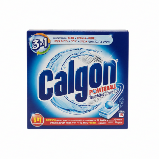 Calgon Powerball Tabs 3in1 Anticalcare Lavatrice | Confezione da 15 Pastiglie | Azione Tripla Protezione: Anti-Calcare, Anti-Residui e Anti-Odore | Raccomandato dai Produttori
