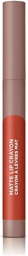 L'Oréal Paris Matte Crayon Rossetto Matitone – Finish Ultra Opaco e Comfort Estremo – Formula Waterproof No-Transfer con Olio di Jojoba e Vitamine per Labbra Definite 24H