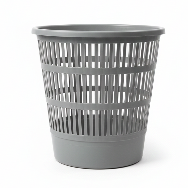 Cestino Gettacarte in Plastica a Rete – Diametro 32 cm – Design Robusto – Ideale per Ufficio e Casa