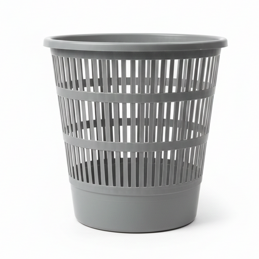 Cestino Gettacarte in Plastica a Rete – Diametro 32 cm – Design Robusto – Ideale per Ufficio e Casa