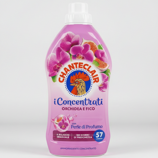 Chanteclair Ammorbidente Concentrato Orchidea e Fico | 1140 ml | 57 Lavaggi | Linea "I Sensi" | Profumo di Lunga Durata & Morbidezza