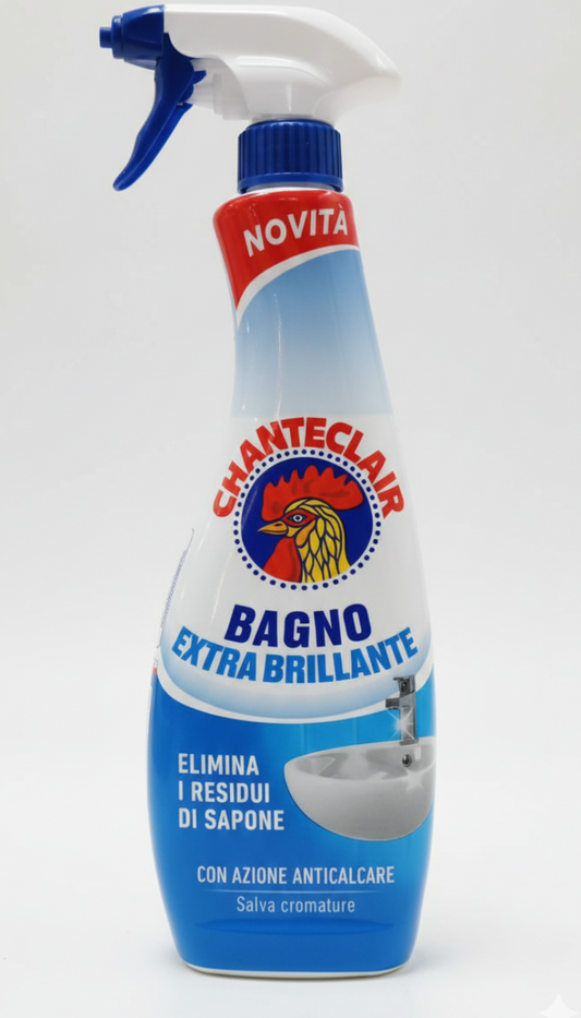 Chanteclair Forza & Igiene Bagno 625ml – Spray Doppia Azione Anticalcare & Igienizzante – Salva-Cromature
