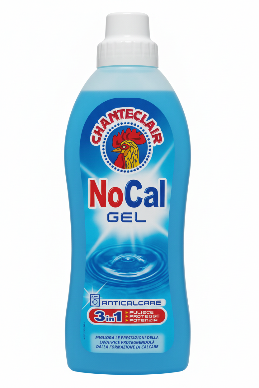 Chanteclair NoCal Anticalcare Gel 750 ml – Protezione Lavatrice 2in1 Anti-Calcare e Anti-Sporco – Efficacia Detersivo e Risparmio Energetico