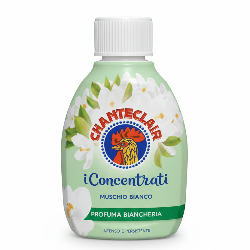 Chanteclair Profuma Bucato "I Concentrati" 220 ml | Profuma Biancheria Intenso e Persistente | Formula Concentrata Anti-Macchia | Adatto a Ogni Tessuto (Letto, Sport)