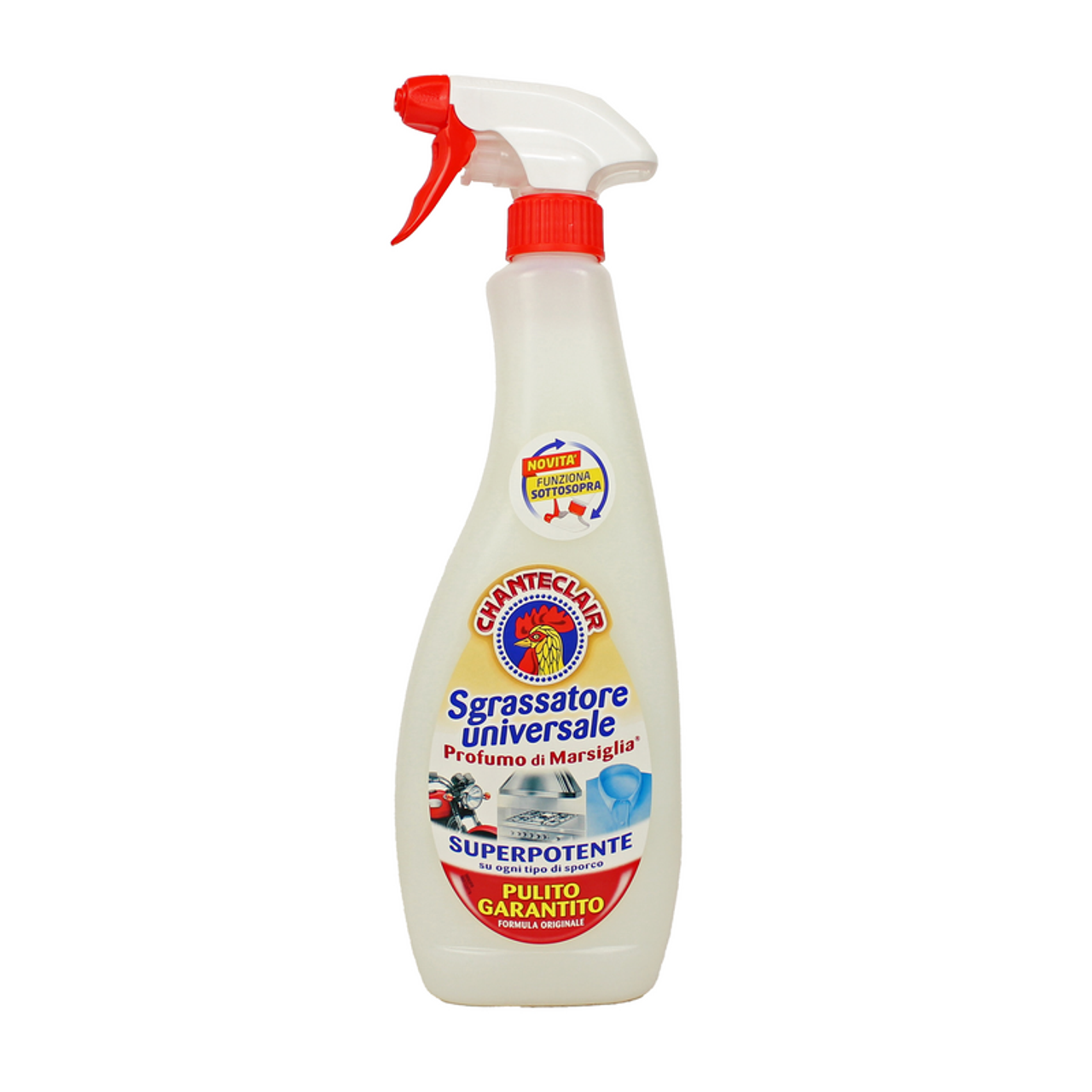 Chanteclair Sgrassatore Universale Marsiglia 600ml | Trigger Sottosopra 360° | Formula Superpotente 3-in-1: Sgrassa, Smacchia e Pulisce