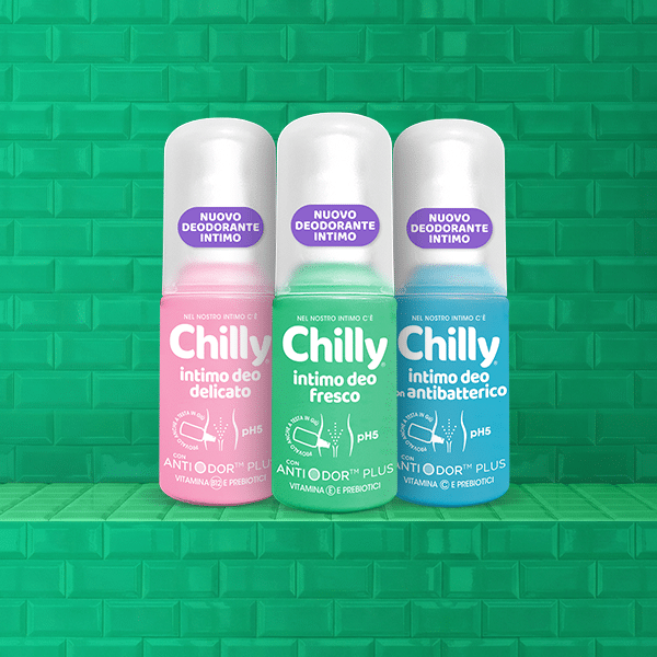 Chilly Intimo Deo con Antibatterico Spray 35 ml – Deodorante Intimo Protettivo con Vitamina C e Prebiotici – pH 5, Formula Senza Alcol
