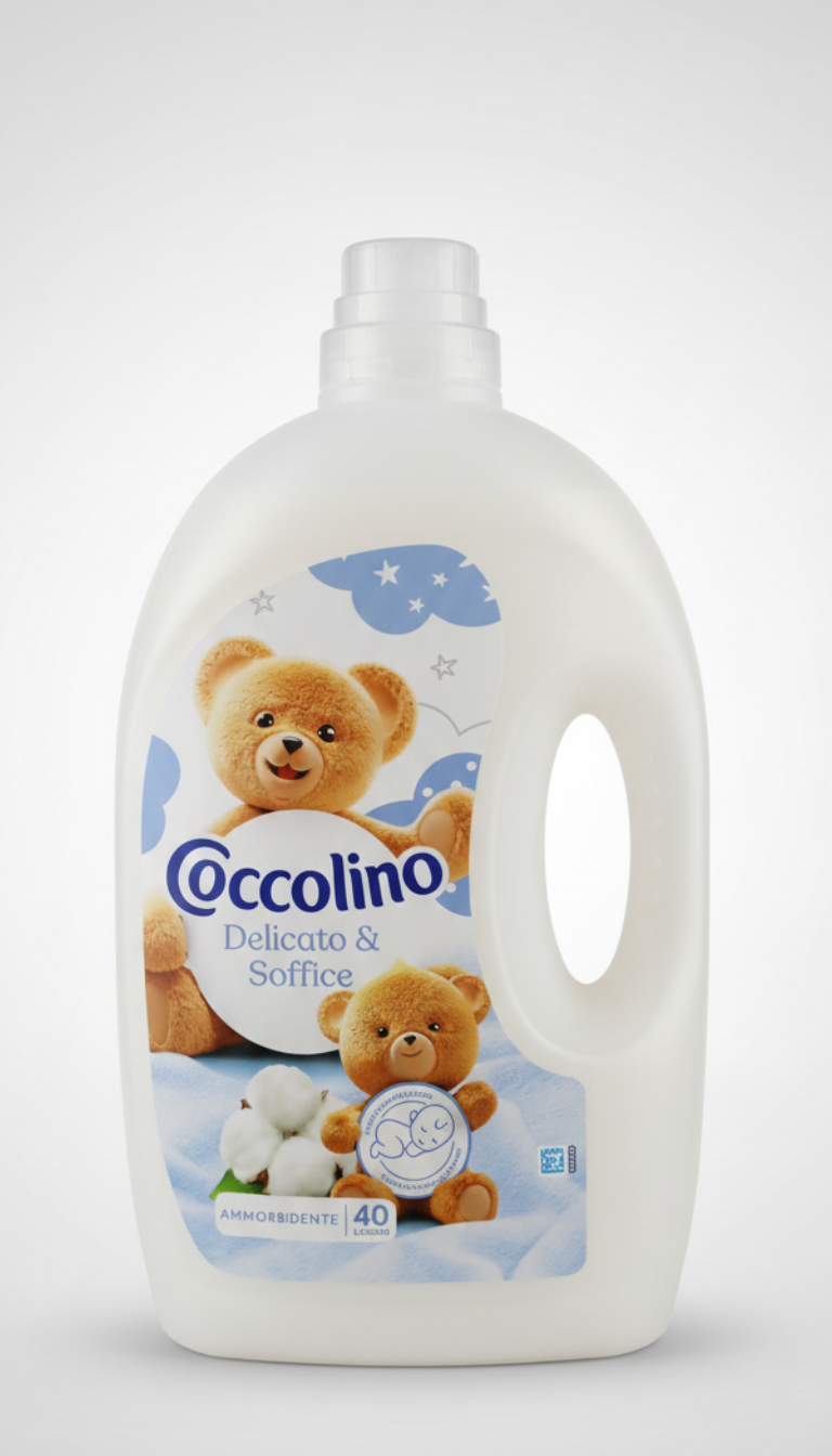 Coccolino Ammorbidente Diluito Delicato e Soffice | Formato 3 Litri | 40 Lavaggi | Formula Professionale con Idratazione Fibre