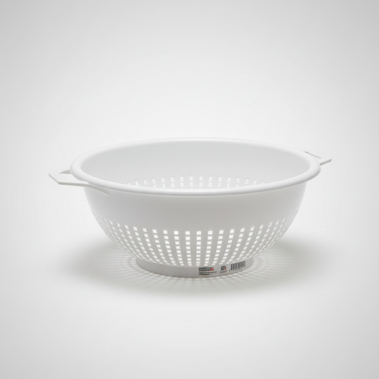 Colapasta LEGA in Plastica Bianca Ø 26 cm – Scolapasta Universale con Manico Ergonomico – Robusto e Lavabile in Lavastoviglie – Ideale per Pasta, Frutta e Verdura