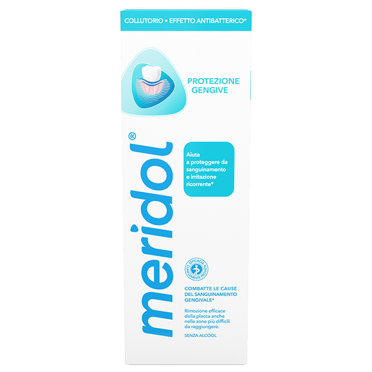 meridol Collutorio Protezione Gengive 400 ml | Formula a Doppia Azione Zinco e Ammina | Protezione Antibatterica di Lunga Durata | Igiene Orale Quotidiana per Gengive Sane