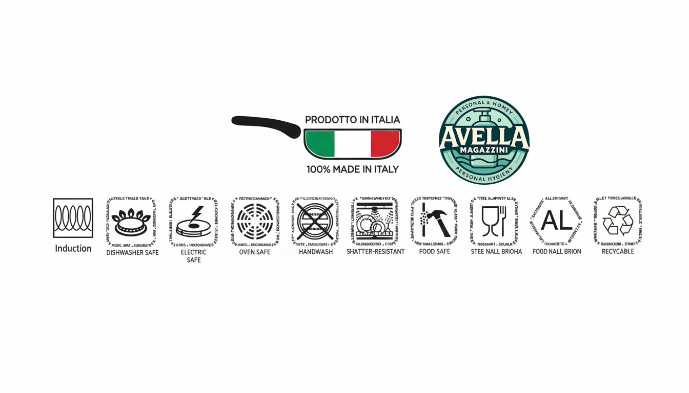 Accademia Mugnano Regina di Pietra Tegame 2 Manici 32cm | Rivestimento Antiaderente Rinforzato con Microparticelle Naturali | Fondo Induzione Professional | Made in Italy