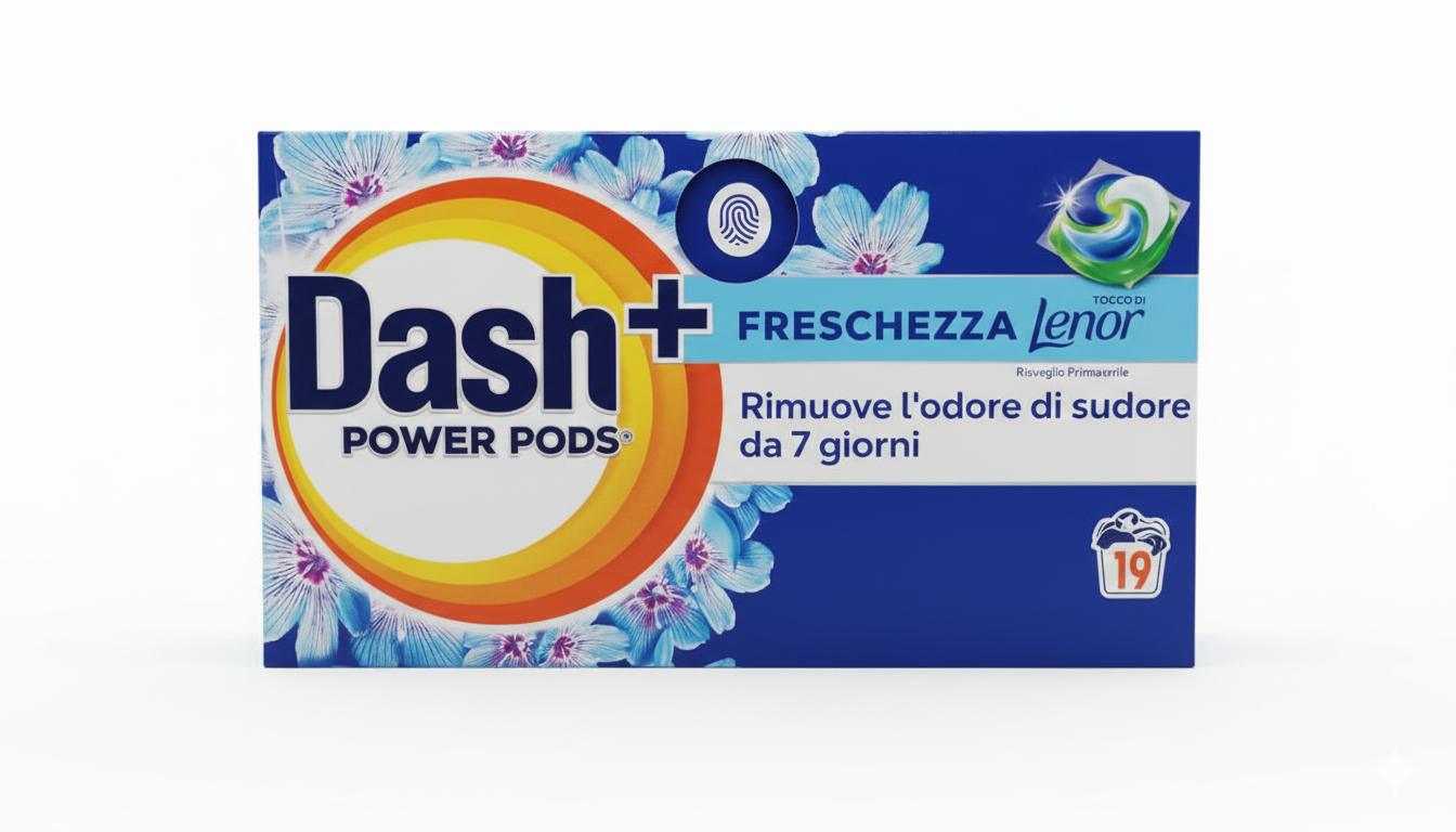 Dash Power Pods Risveglio Primaverile Detersivo Lavatrice in Capsule – Tecnologia 3in1 Anti-Odore