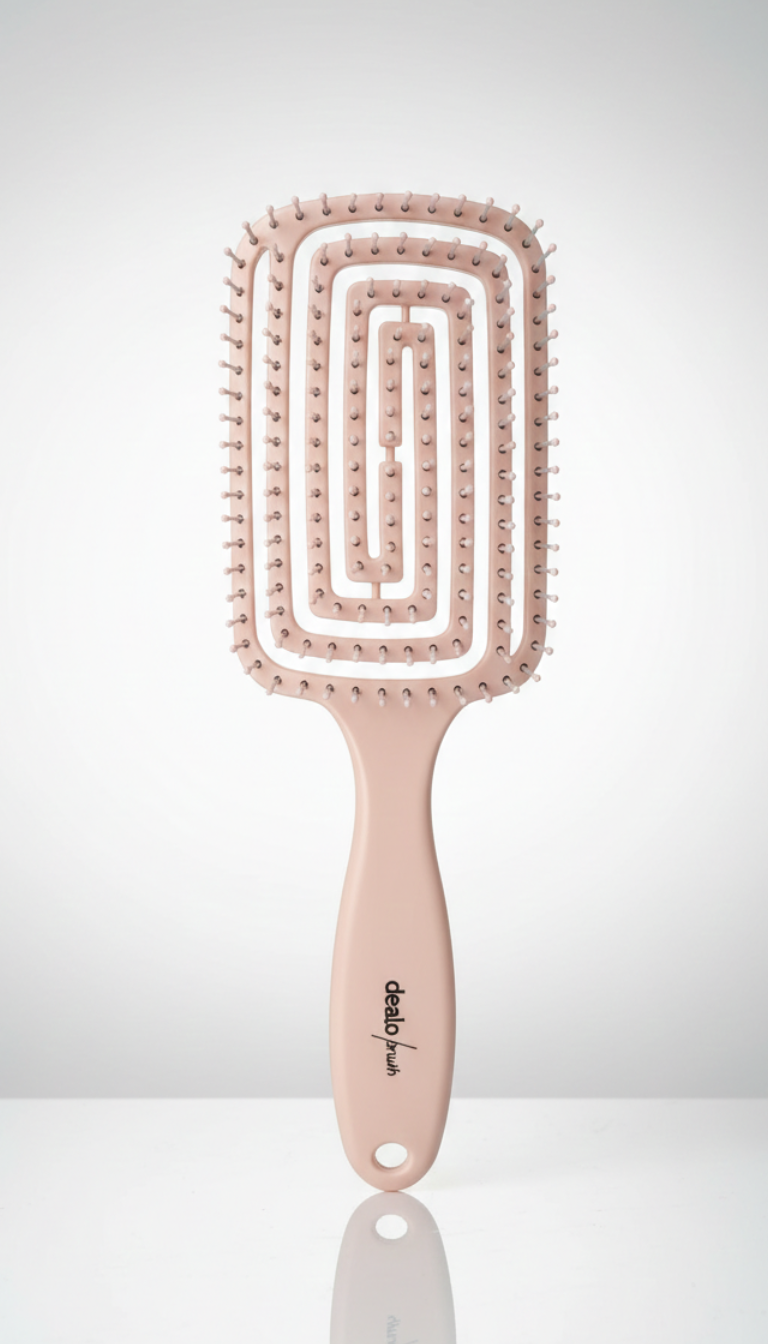 Dealo Spazzola Aquapro, spazzola professionale districante e massaggiante con asciugatura rapida e ventilata, ideale per capelli bagnati e asciutti, aiuta a ridurre la rottura.