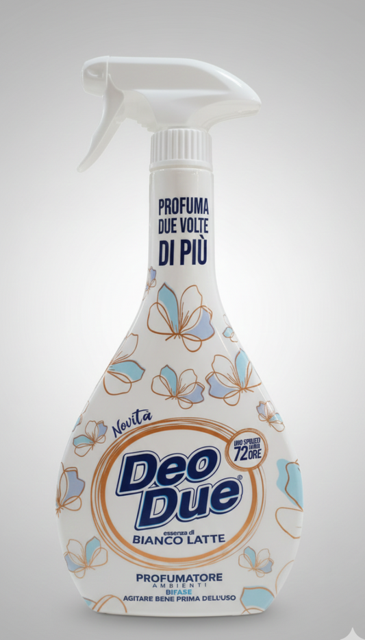 Deo Due Biancolatte Profumatore Bifase Professionale 500ml – Fragranza Concentrata Persistente 72h