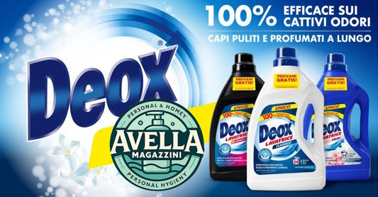 Deox Detersivo Lavatrice 1050ml | 21 Lavaggi | Formula Brevettata Antiodore e Igienizzante | Classico, Fresh, Colorati & Scuri