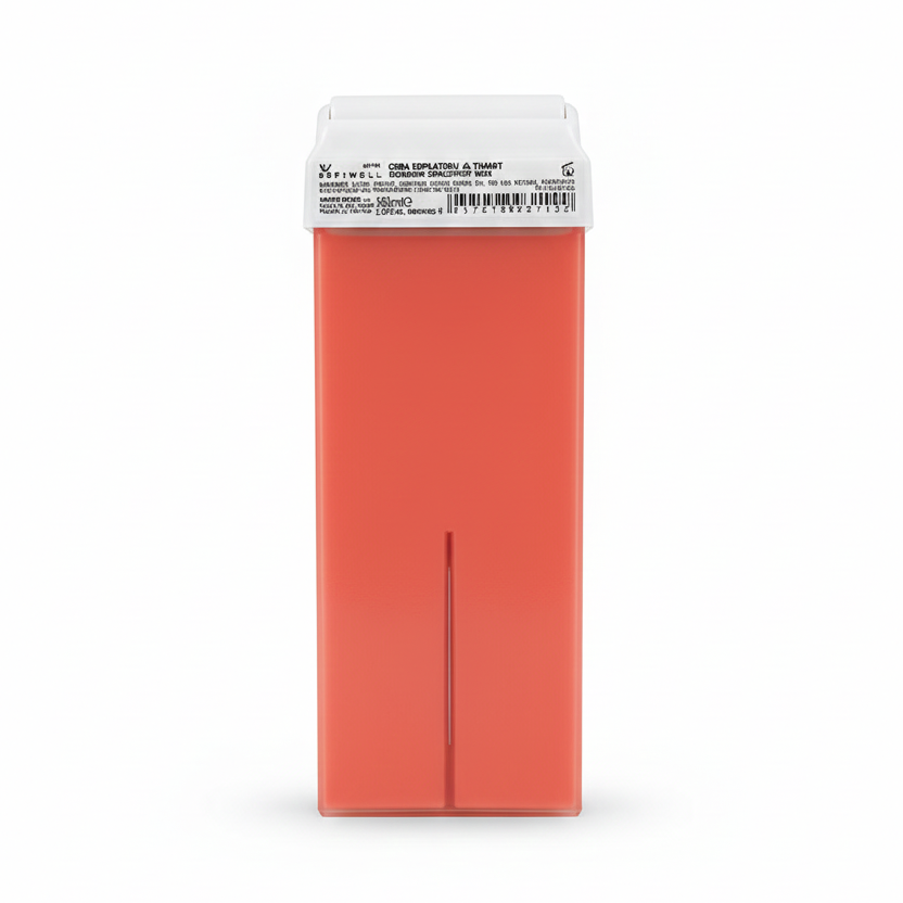 Depiwell Cera Depilatoria a Rullo 100ml | Titanio Rosa | Per Pelli Sensibili e Zone Delicate | Epilazione Professionale Made in Italy